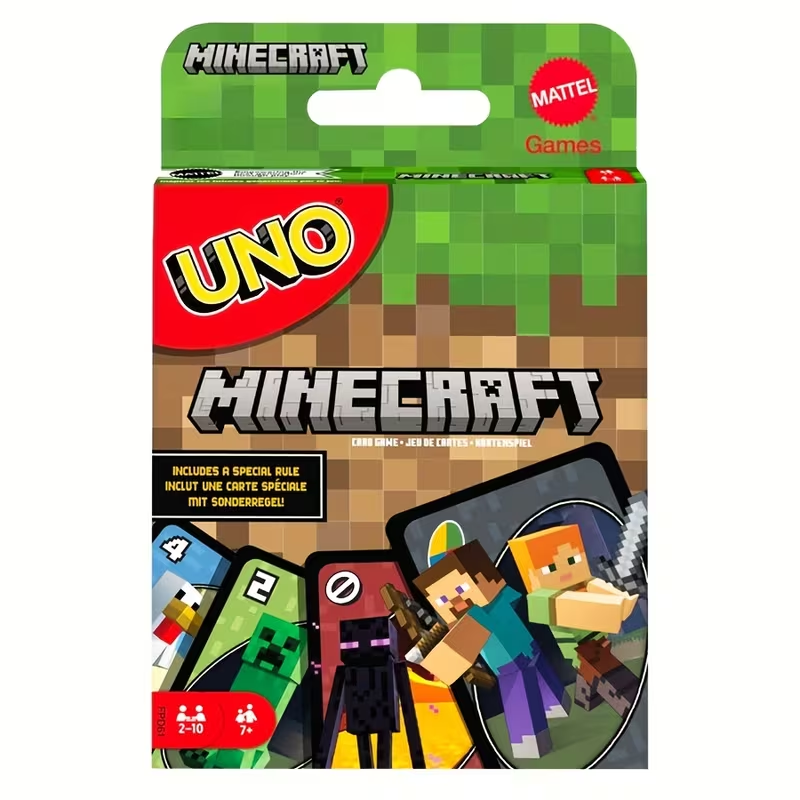 UNO Edición Especial Minecraft – Juego de Cartas Estratégico para Adultos y Adolescentes