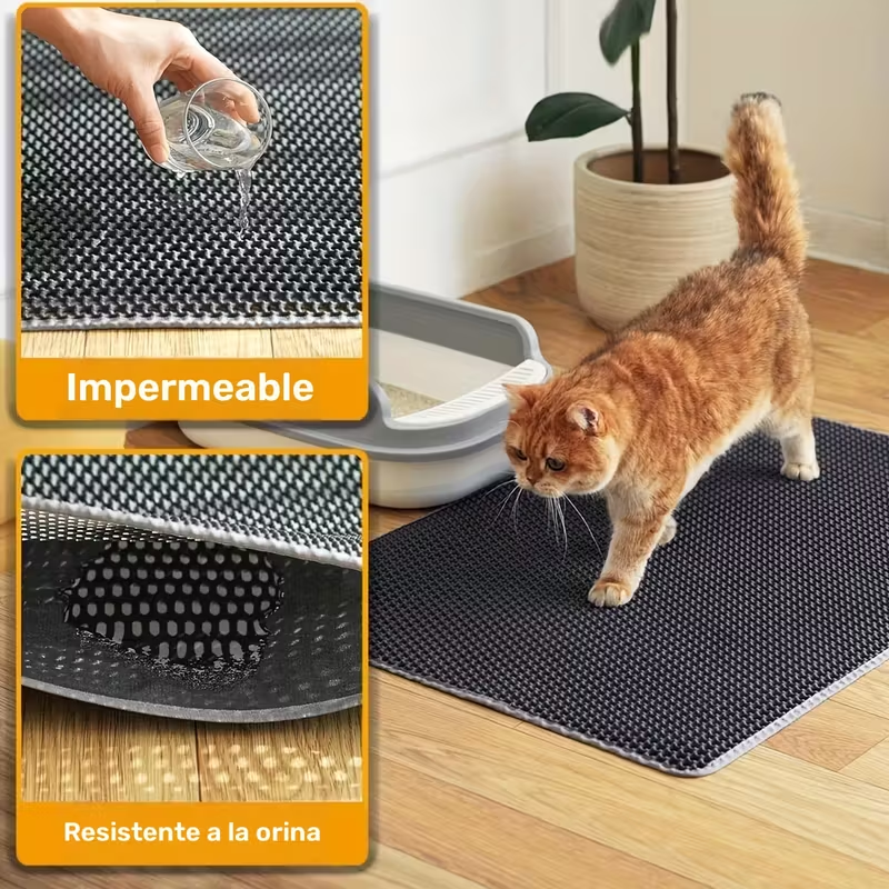 Alfombrilla para Arena de Gato en Forma de Panal