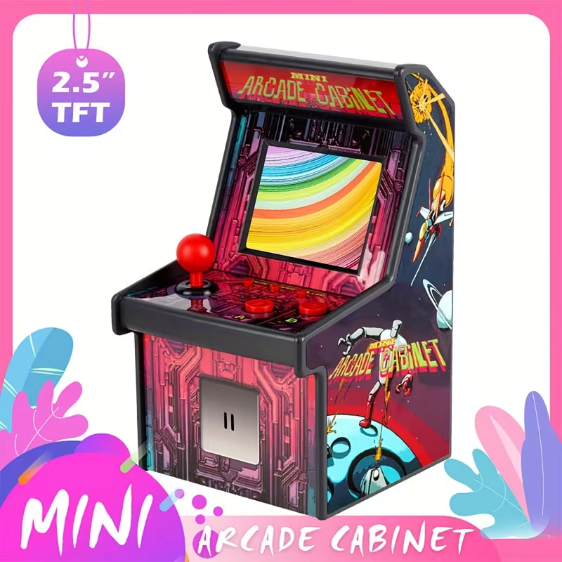 Mini Consola Arcade Portátil de 16 Bits – Pantalla 2.5” con Juegos Clásicos