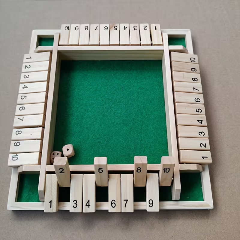 Juego de Cerrar la Caja de Madera – Mini Juego de Mesa de Viaje para Familia