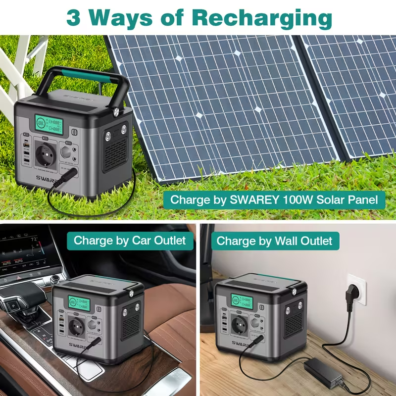 Batería y Estación de Energía Portátil SWAREY 518 Wh