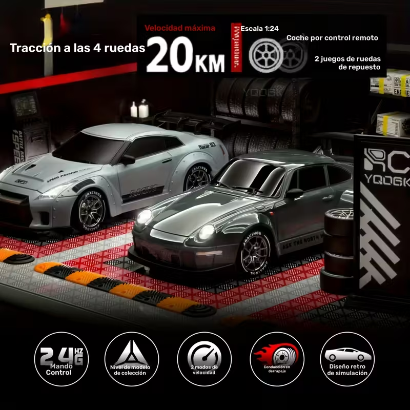 Coche de Carreras a Control Remoto 1:24
