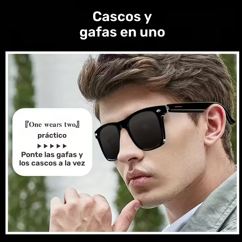 SENBONO Gafas Inteligentes con Auriculares Inalámbricos