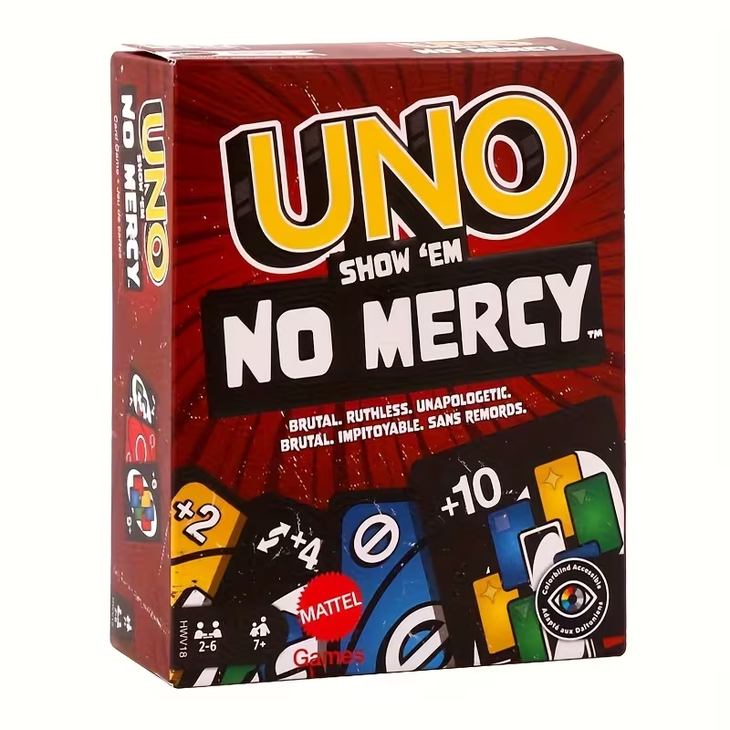 UNO No Mercy Edición Especial – Juego de Cartas Estratégico para Adultos y Adolescentes
